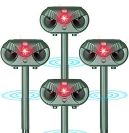 Faas Dierenafschrikker - Kattenverjager - Ultrasone technologie - Groen (4 stuks)
