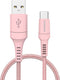 imoshion Kabel - USB C naar USB A Kabel - 1 meter - USB-C Oplader Kabel - Geschikt voor o.a. Apple iPhone 15/16 en Samsung - Roze