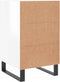 vidaXL - Nachtkastje - 40x40x66 - cm - bewerkt - hout - hoogglans - wit