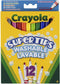 Crayola Supertips - Viltstiften - 12 Wasbare Viltstiften - Multi (12 stuks)