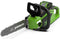 Greenworks GD40CS15 - Accu kettingzaag - 35 cm zaagblad 12 m/s - Groen en zwart