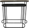 HSM Collection - Console tafel Fletcher - 96x30x78/72x30x69 - Zwart/goud - Set van 2