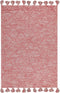 NIGDE - Laagpolig vloerkleed - Rood - 160 x 230 cm - Katoen