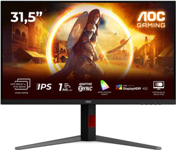 AOC U32G4U - Dual-Frame Monitor - 4K 160Hz - Zwart