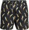 JACK&JONES JJIARUBA JJSWIMSHORTS - Heren Zwembroek - Regular fit met elastische tailleband - Zwart - Oranje - Lichtblauw (papegaai print)