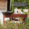 Barbecook Nestor Island - Houtskoolbarbecue - Cortenstaal 190x55x100cm