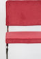 Zuiver Ridge Rib Eetkamerstoelen Rood - Set van 2