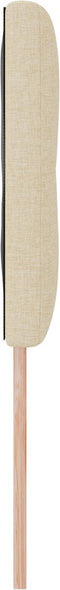 vidaXL - Hoofdbord - Knop - Gepongeerd - Crème - 140 - cm - Stof