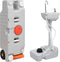 vidaXL - Kampeerwasbak - en - watertankset - draagbaar