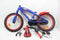 Sonic Prime Kinderfiets - 16 Inch - Handrem en Zijwieltjes - Blauw Rood
