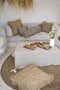 De Raffia Kussenhoes Vierkant - Naturel - 60x60