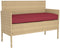 vidaXL - Ligbedkussens - voor - Bank - 2 - stuks - Bordeauxrood - 120x40x8 - cm - Oxford - Stof