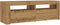 vidaXL - Tv-meubel - met - LED - 120x35x40 - cm - bewerkt - hout - artisanaal - eiken