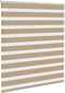 vidaXL - Zebra - Blind - 120x100 - cm - stofbreedte - 115,9 - cm - polyester - zandbruin