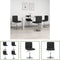 vidaXL - Eetkamerstoelen - 4 - st - kunstleer - zwart