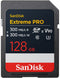 SanDisk Extreme Pro - SD UHS-II-kaart (V90) 128GB - 300MB/s lezen/schrijven