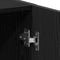 vidaXL - Wasmachinekast - 64x25,5x190 - cm - zwart - eikenkleur