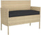 vidaXL - Pallet - Kussen - voor - Bank - Zwart - 110x40x8 - cm - Oxford - Stof