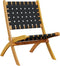 vidaXL - Tuinstoelen - 2 - st - inklapbaar - massief - acaciahout - en - stof - zwart