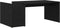 vidaXL - Salontafel - Zwart - Eikenhout - 90x45x35 - cm - Gelaagd - Hout