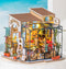 Robotime DIY, Speelgoed Cadeau Modelbouw, Speelgoed Cadeau pakket Emily's bloemenwinkel met verlichting (DG145) 172 x 195 184 mm