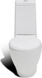 vidaXL Staand toilet en bidet set (wit)