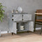 vidaXL - Dressoir - 60x35x70 - cm - bewerkt - hout - betongrijs