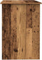 vidaXL - Bureau - 100x55x75 - cm - bewerkt - hout - oud - houtkleurig