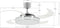 LT-Luce Plafondventilator Fanaway LED Chroom