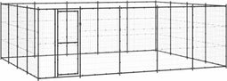 vidaXL - Hondenkennel - 24,2 - m² - staal