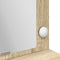 vidaXL - Kaptafel - met - LED - Verlichting - - - Sonoma - Eiken, - 100x41x135 - cm