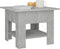 vidaXL - Salontafel - 55x55x42 - cm - bewerkt - hout - betongrijs