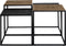 Richmond Salontafel Ely Set Van 4 Zwart/Goud