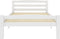 vidaXL - Bedframe - massief - grenenhout - wit - 100x200 - cm
