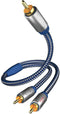Inakustik 0040803 - Premium Subwoofer Audio Kabel - 3 m - Blauw Grijs Zilver