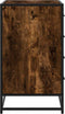 vidaXL - Ladekast - 70x41x70 - cm - bewerkt - hout - gerookt - eikenkleurig