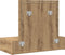 vidaXL - Wandkaptafel - met - LED-verlichting - in - Artisan - Eiken