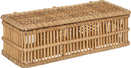 Atmosphera Lour Rotan opbergdoos / Juwelendoos - 31.6 x 9.9 cm - 3 Vakken