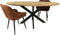 HSM Collection Eettafel Ovaal Bern 220cm Naturel/Zwart Mangohout/Metaal