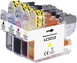 Renkforce RF-5679866 - Inktcartridge - Compatibel met Brother LC-3213 - Zwart Cyaan Magenta Geel (4-pack)