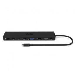 Port Designs 901906-W - USB-C Triple Screen Travel Docking Station - 11 aansluitingen - tot 4K
