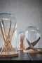 Mica Decorations Hella Stolp - H37 x Ø23 cm - Glas & Hout