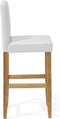 Set van 2 barstoelen MADISON Kunstleer Gebroken wit