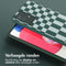 Selencia Hoesje Met Koord Geschikt voor Samsung Galaxy A53 - Selencia Siliconen design hoesje met afneembaar koord - Groen / Irregular Check Green