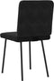 vidaXL - Eetkamerstoelen - 2 - st - fluweel - zwart