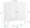 SoBuy FRG202-W - Wastafelkast - 2 Deuren 2 Planken - Wit