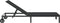 vidaXL - Ligbed - met - Wielen - - - Zwart - Poly - Rattan