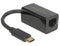 Delock 65904 - USB-C naar RJ45 Gigabit Ethernet LAN adapter - CAT6 - Zwart