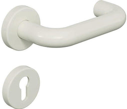 HEWI Rosettengrt.111R01.130 Ku.99 - Deurklink op rozet - U-Form - Wit
