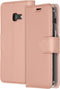 Accezz Hoesje Geschikt voor Samsung Galaxy A3 (2017) Hoesje Met Pasjeshouder - Accezz Wallet Softcase Bookcase - Roze